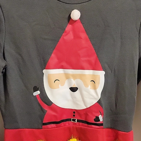 Holiday Party Dress M Christmas Long Sleeve Santa Ugly Sweater Dress Up Costume - Picture 2 of 5